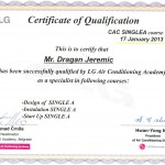 sertifikat lg klime single a